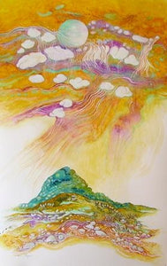 Twilight's Light Shower - original w/c